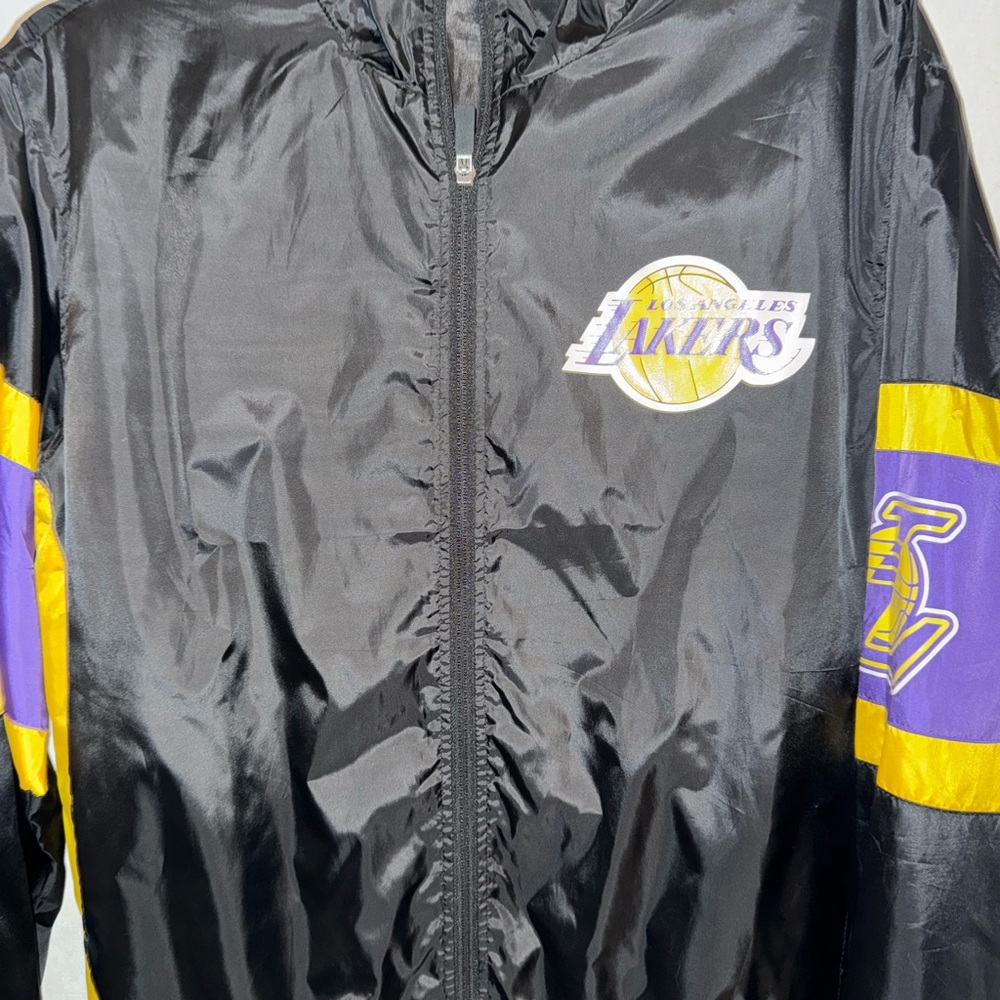 NBA Black and Yellow Windbreaker Jacket